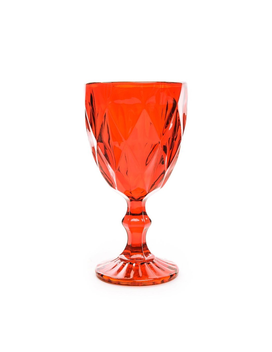 CONF, 6 CALICI, VETRO, ROSSO, 310 ML, TAVOLA, CASA, BEVANDE, FESTE