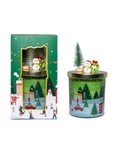 CANDELA, PROFUMATA, CANNELLA, ARANCIA, 220GR, VETRO, AROMA, CASA, NATALIZIA