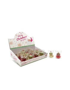 CANDELA, SFERA, NATALIZIA, VETRO, 6,5X5,5CM, ASSORTITO, DECORAZIONE, CASA, FESTE