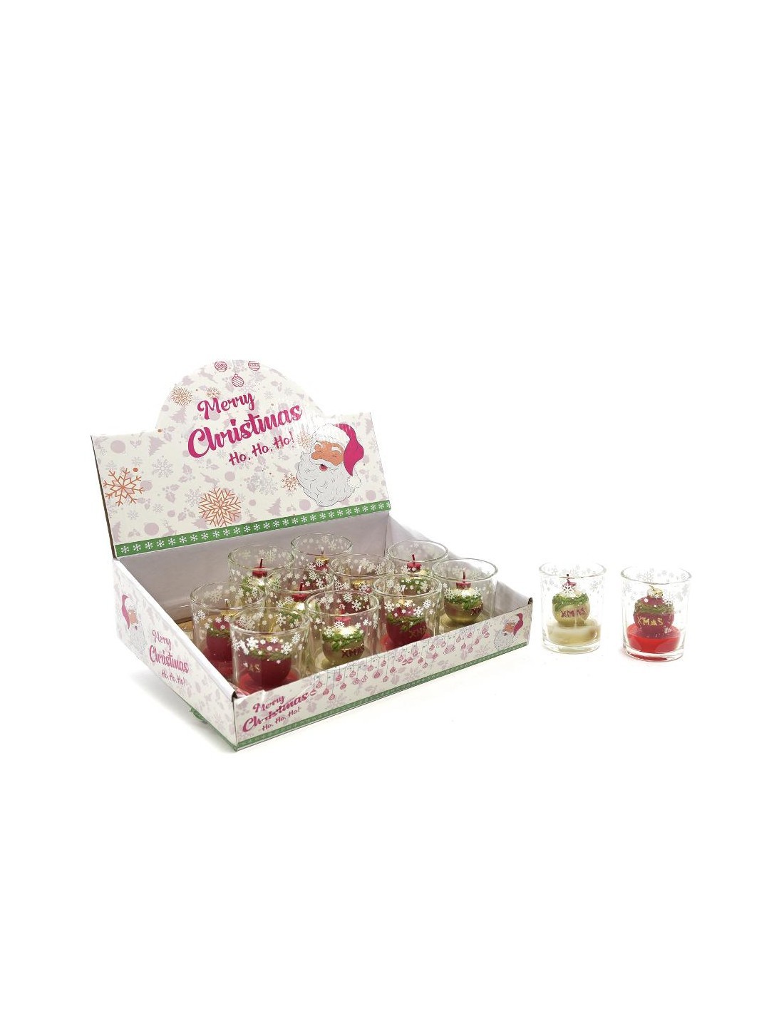 CANDELA, SFERA, NATALIZIA, VETRO, 6,5X5,5CM, ASSORTITO, DECORAZIONE, CASA, FESTE