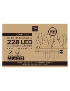 TENDA, CONTRACT, 228, LED, BIANCO, CALDO, ESTERNO, LUCI, DECORAZIONE, CASA