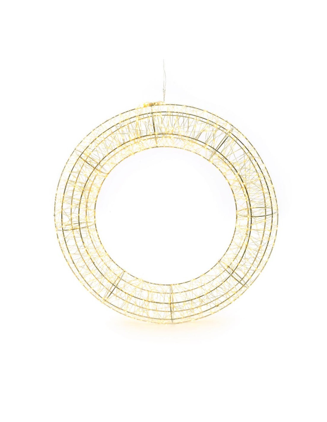 CORONA, METALLO, DIAM.48CM, 1440, LUCI, LED, DECORAZIONE, NATALIZIA, CASA, FESTA