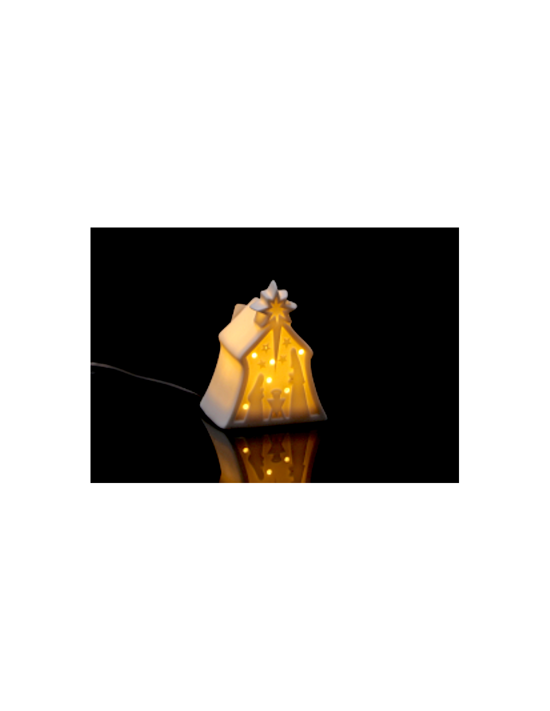 CASETTA 115814 CERAMICA 6X5X8CM CON LUCE LED