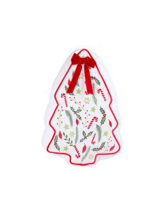 Decorazione cuscino di Natale a forma di albero H50cm in poliestere - La magia di Natale a casa tua