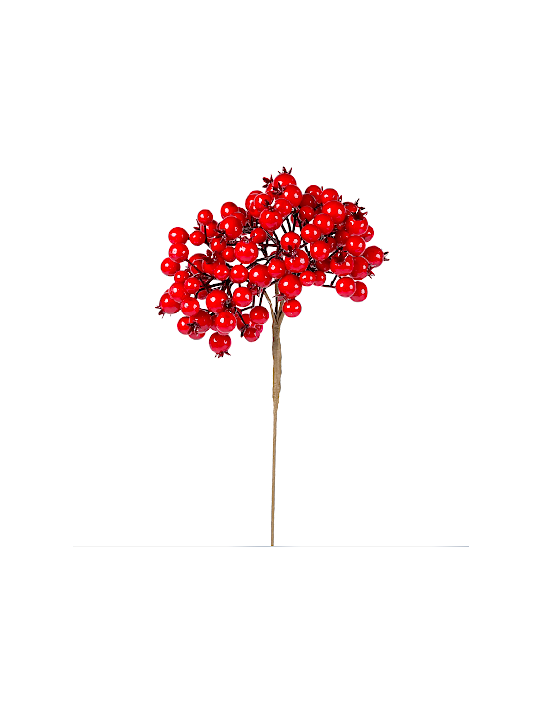 Decorazione pick di Natale 28x58cm con bacche rosse in PVC - La magia di Natale a casa tua