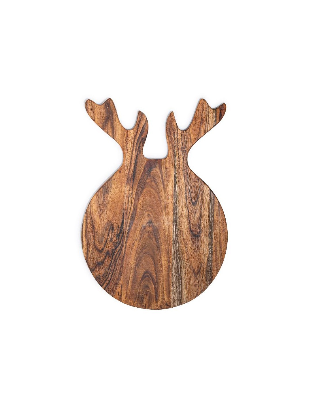 tagliere a forma di renna in legno naturale 37x25 cm