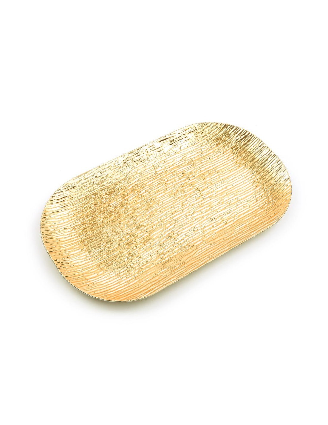 vassoio oro in plastica 43x25,5 cm