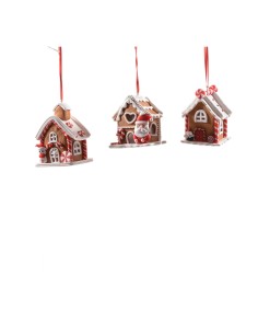 pendente casetta in argilla 6x6x8 cm assortito