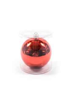 sfera rosso lucido/opaco 15 cm