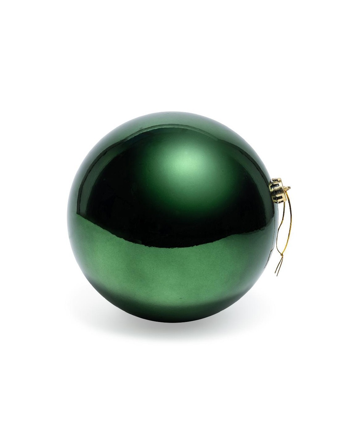 sfera verde lucida in plastica 25 cm