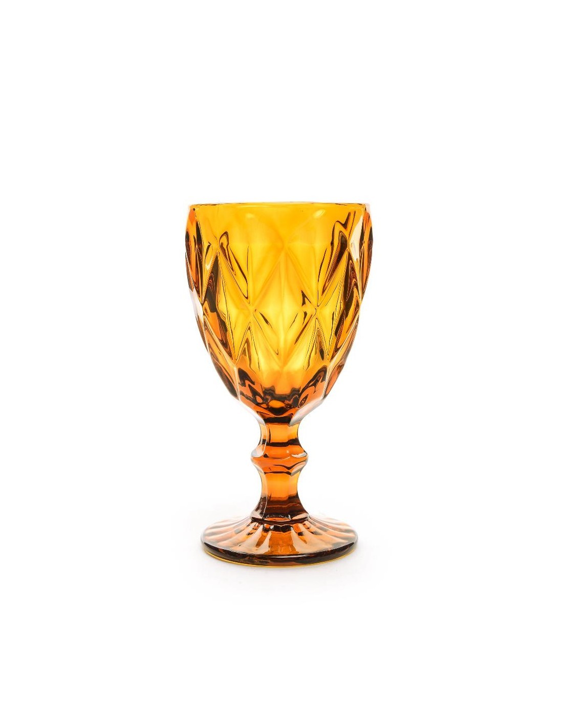 conf. 6 calici ambra in vetro 310 ml