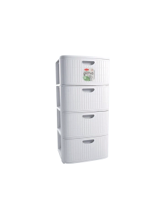 DOMUS CASSETTIERA BIANCO 4 CASSETTI