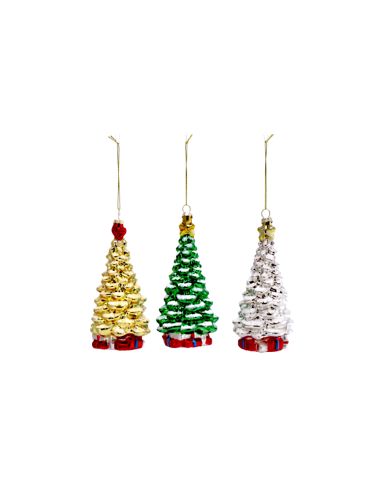 PENDENTE ALBERO 115017 VETRO 7X17CM ASSORTITO