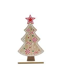 DECORAZIONE IN LEGNO 16X5XH.30CM
