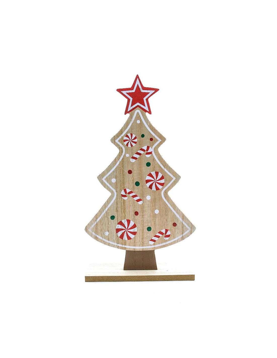 DECORAZIONE IN LEGNO 16X5XH.30CM