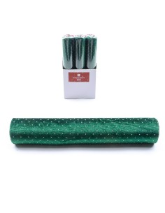 ROTOLO VERDE IN TESSUTO 270X28CM BRILLANTINI