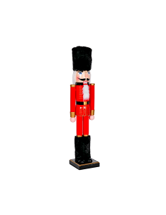 Decorazione schiaccianoci di Natale H38cm rosso in legno - La magia di Natale a casa tua