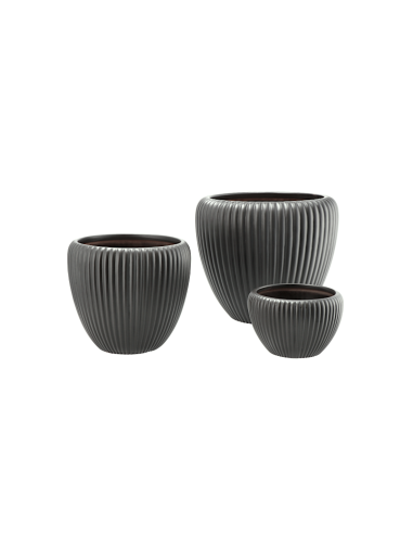 VASO 115968 1 MIS LEYS ANTRACITE 17X11CM CERAMICA