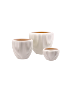 VASO 115960 1 MIS LEYS CREMA 17X11CM CERAMICA