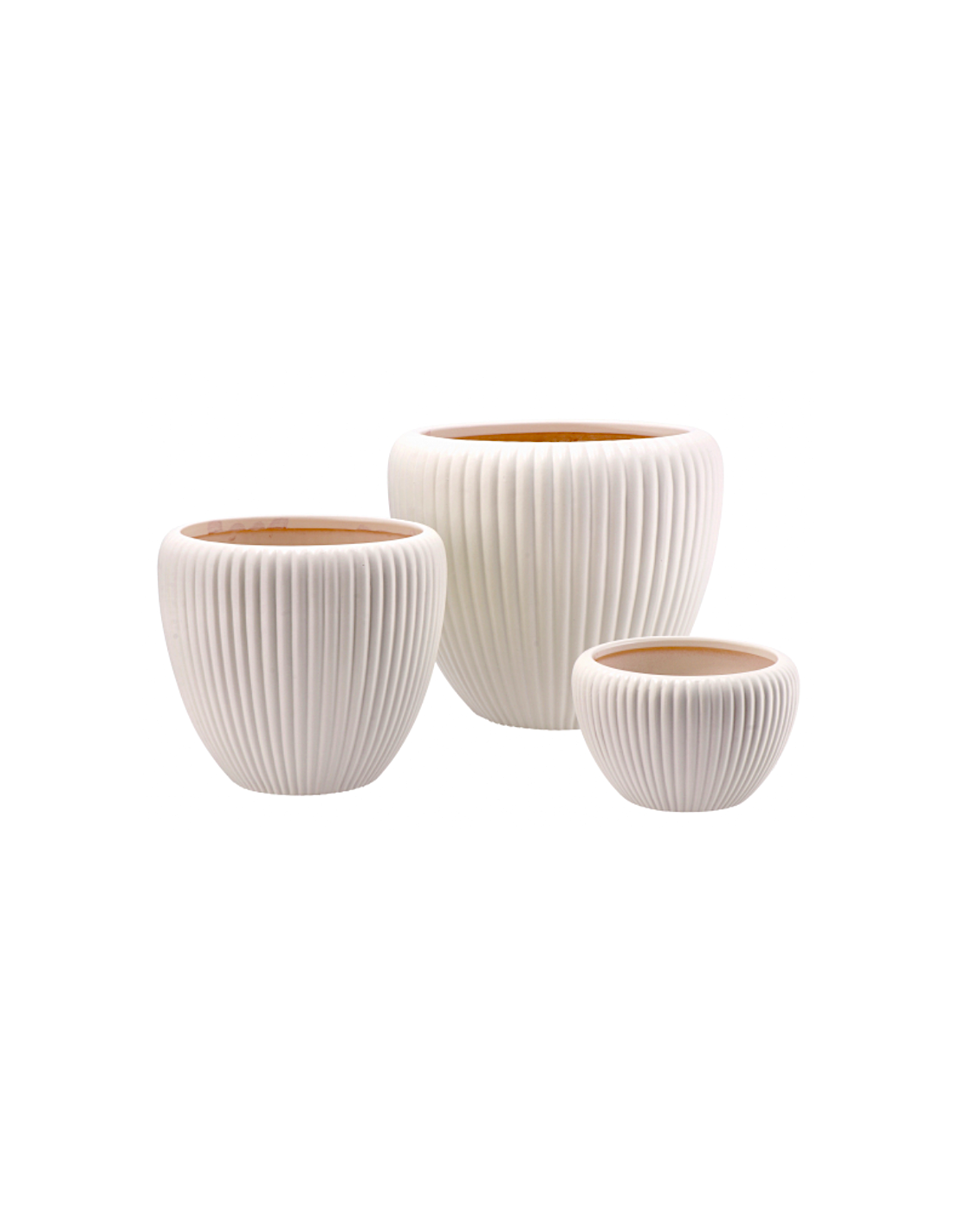 VASO 115960 2 MIS LEYS CREMA 22X20CM CERAMICA