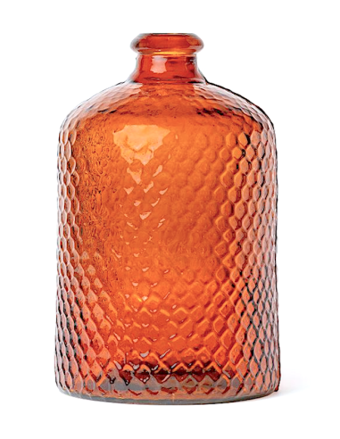 VASO 33041 VITRO 19X31CM VETRO AMBRA