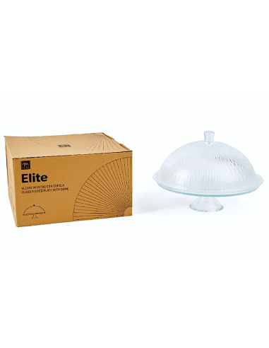 ALZATA 29341 CON CUPOLA 32X23CM VETRO