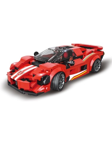 COSTRUZIONI RACING CAR 365PZ CLICK CLACK, MACCHINA ROSSA DA COSTRUIRE