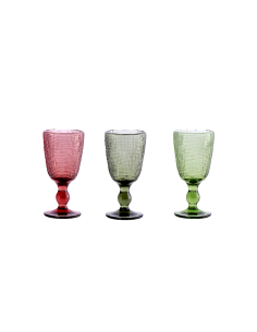 SET 3 CALICI VINO 117252 VETRO 25CL ASSORTITO