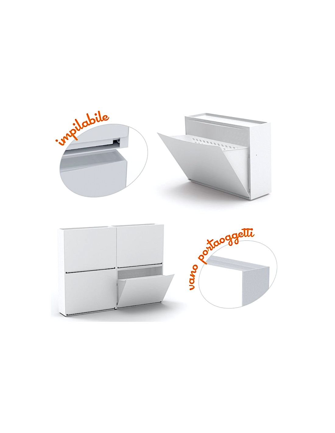 SCARPIERA BF30703 LISCIA BIANCO