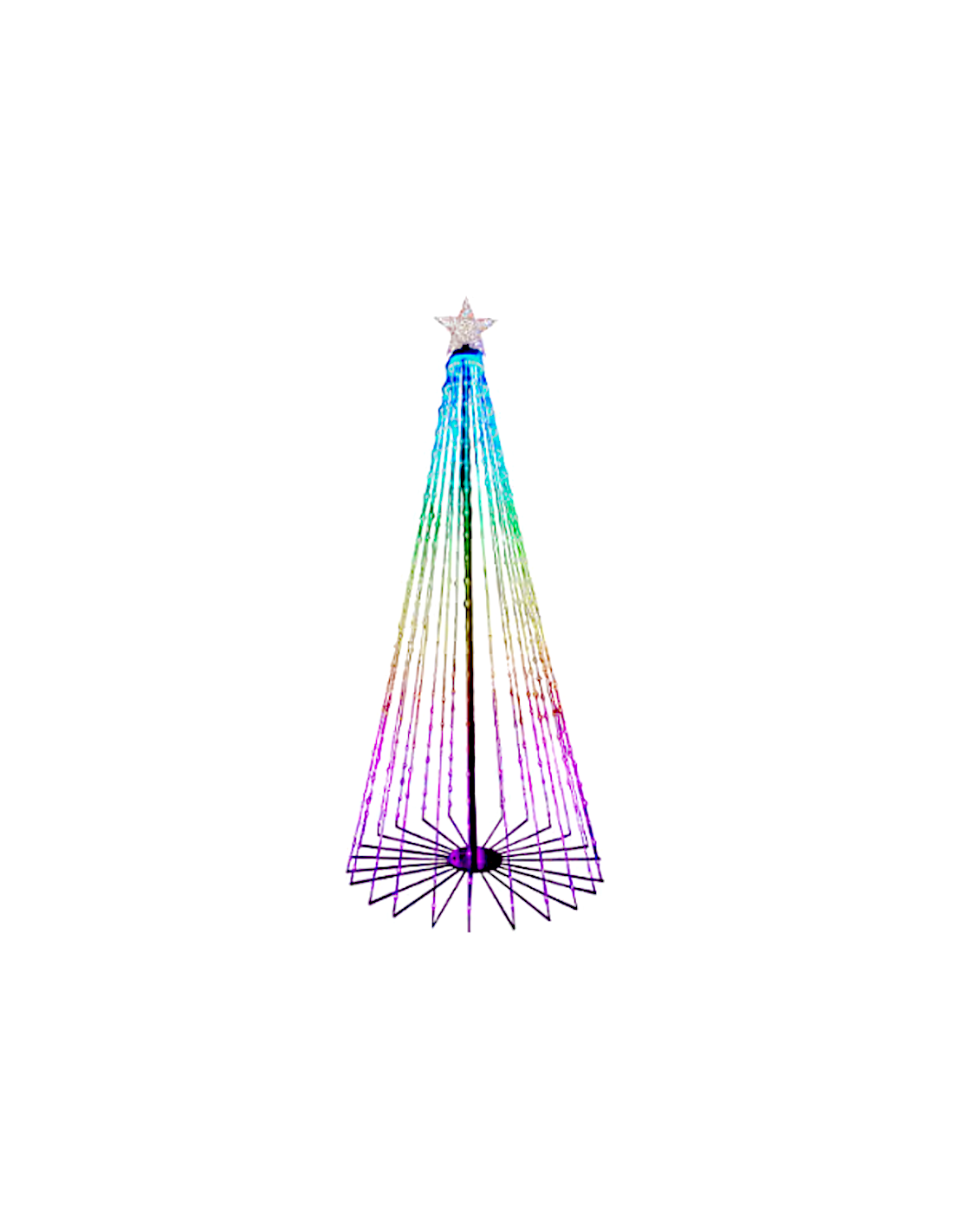 ALBERO LUMINOSO H360CM 1056LED SMART RGB CON TELECOMANDO