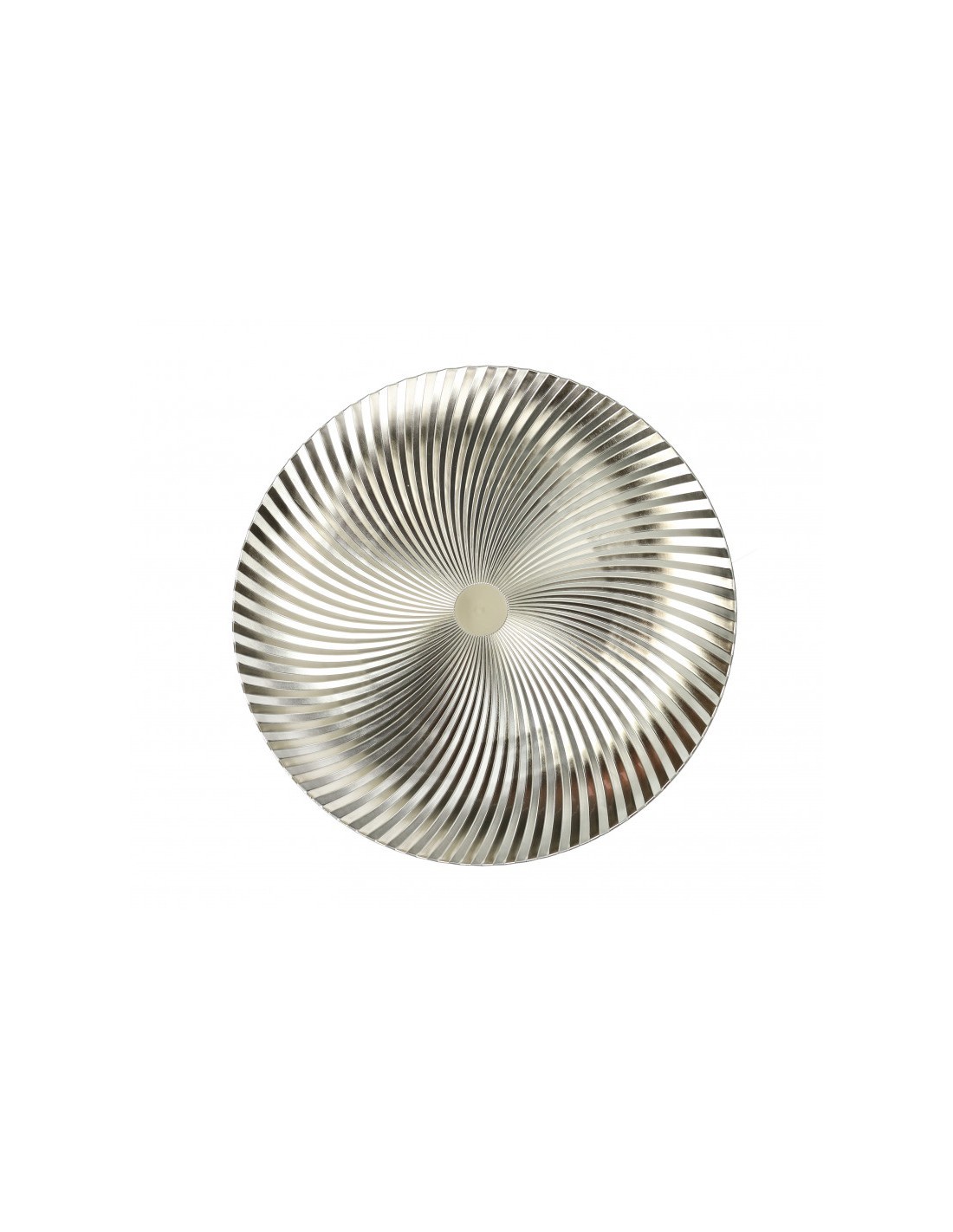 Brandani Sottopiatto Vortice Champagne 33 cm per Tavola Natalizia