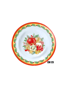 PALLINE DI NATALE PIATTO FONDO 23CM
