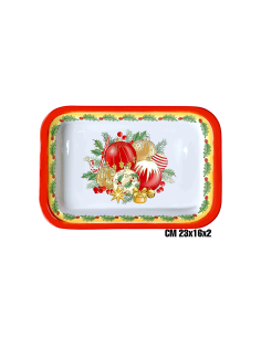 PALLINE DI NATALE VASSOIETTO 23X16CM