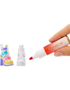 RAINBOW HIGH  BAMBOLA AIRBRUSH CREATE CON KIT AEROGRAFO E PENNARELLI LAVABILI 2