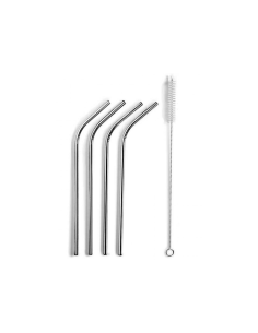 SET 4 CANNUCCE 42290 ACCIAIO CON SPAZZOLA