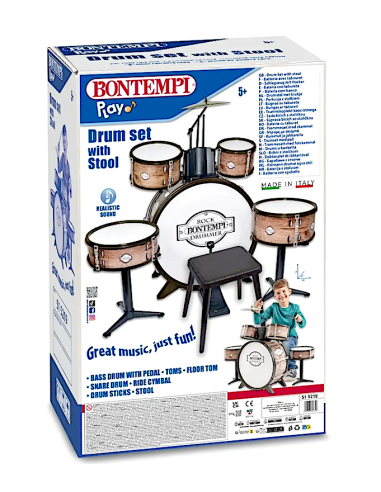 BATTERIA GRANCASSA 515219 6 ELEMENTI CON SGABELLO