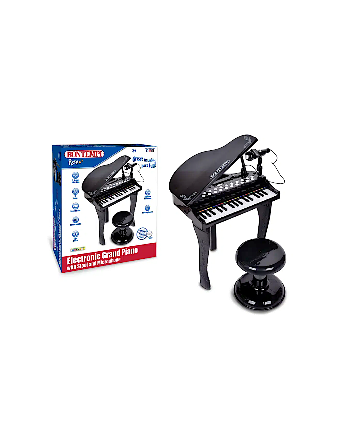 PIANOFORTE ELETTRONICO 103030 CON SGABELLO E MICROFONO