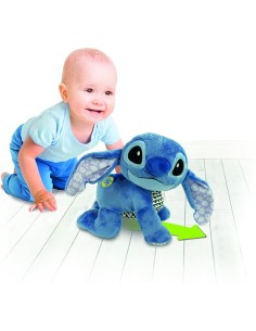 Peluche Interattivo Disney Baby Stitch Gattona con Me – Gioco Educativo 6-36 Mesi