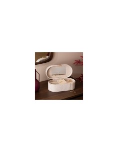 Portagioie Enya in Velluto Beige – Lunghezza 25,5 cm