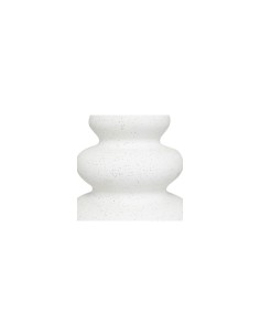 Vaso Olme Design in Ceramica Sabbiata Bianco – Altezza 20 cm