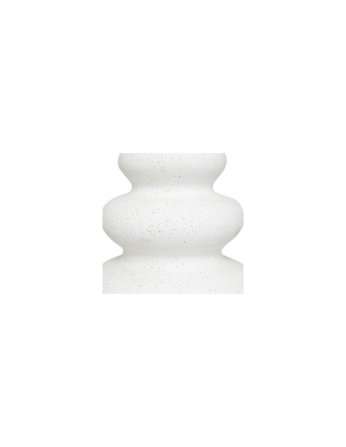 Vaso Olme Design in Ceramica Sabbiata Bianco – Altezza 20 cm