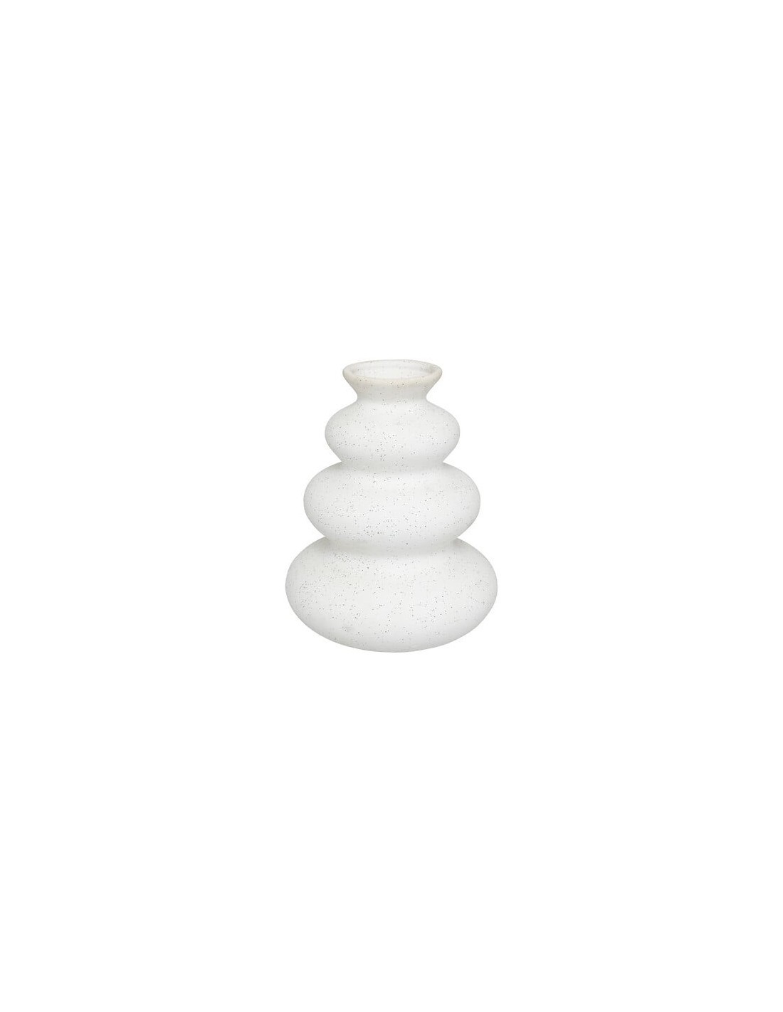 Vaso Olme Design in Ceramica Sabbiata Bianco – Altezza 20 cm