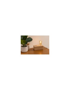 Lampada con Base Tibu Legno Naturale – Altezza 8,8 cm