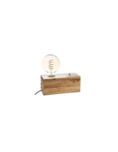 Lampada con Base Tibu Legno Naturale – Altezza 8,8 cm