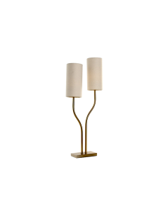 LAMPADA TAVOLO LA221029 FERRO/LINO 35X16X100CM DORATO