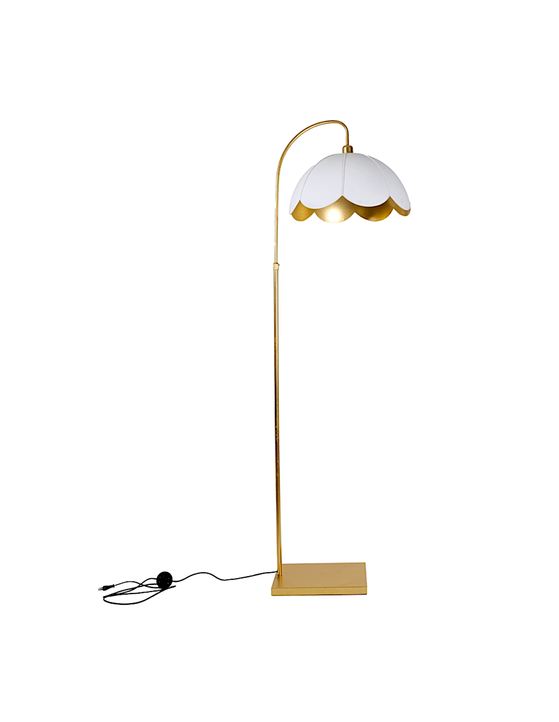 PIANTANA 143122 METALLO 57X50X180CM BIANCO/ORO