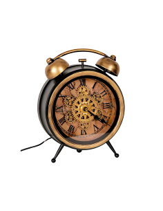 OROLOGIO TAVOLO 141952 METALLO 23X30CM CON LED