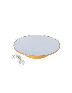 BASE GIREVOLE 140481 ORO 25CM CON SPECCHIO