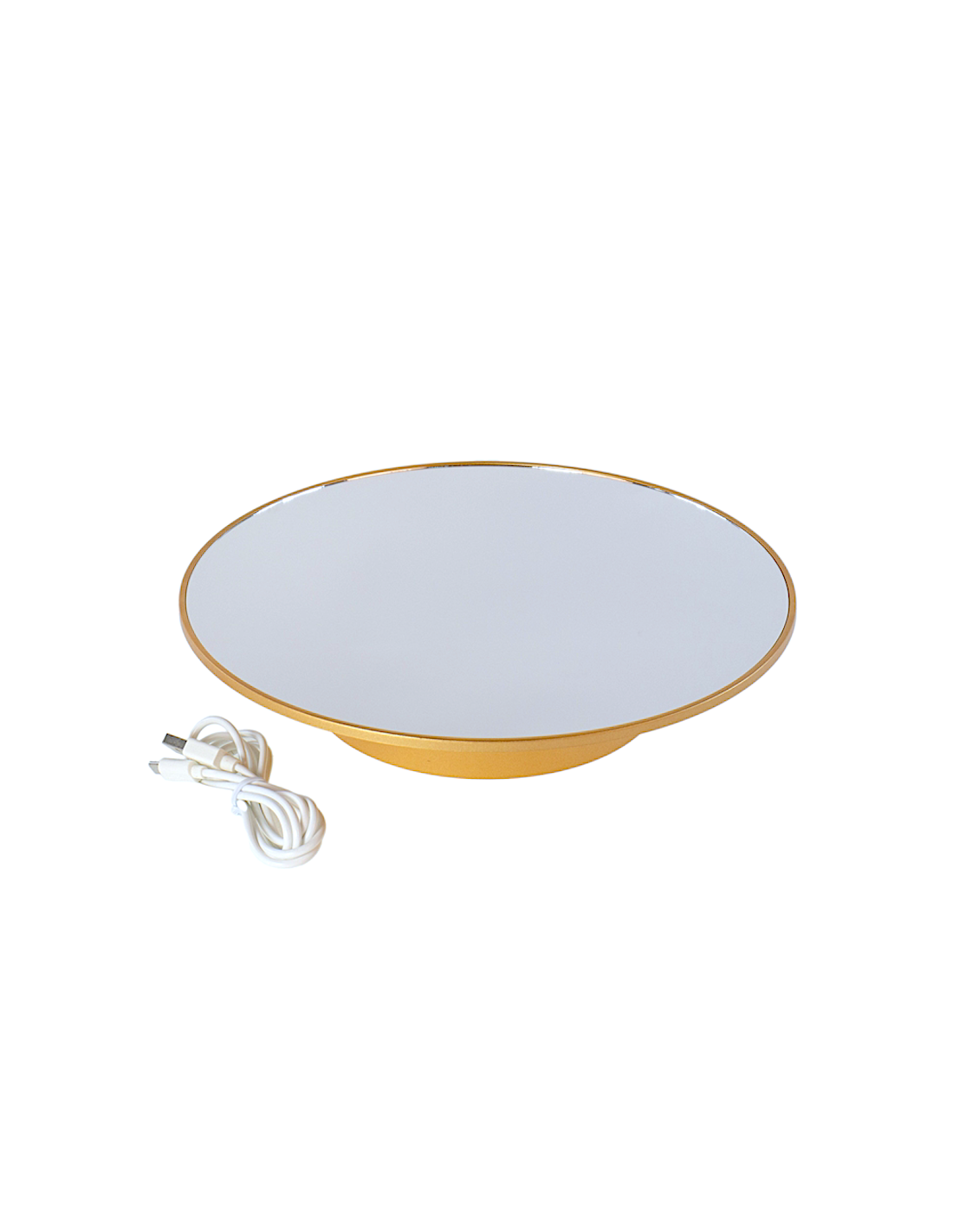 BASE GIREVOLE 140481 ORO 25CM CON SPECCHIO