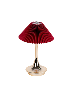 LAMPADA TAVOLO 143153 PVC 16X25CM BURGUNDY/ORO